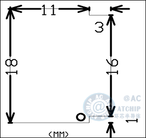 AC80E報警器芯片軟封裝COB尺寸外形大小