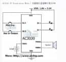 應(yīng)用電路簡(jiǎn)單的OTP語音芯片原理圖接線資料(AC3030)